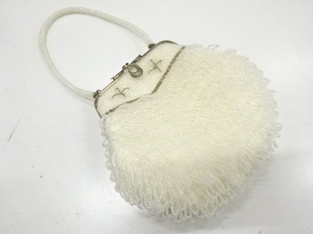 アンティーク　ビーズ　ハンドバッグ